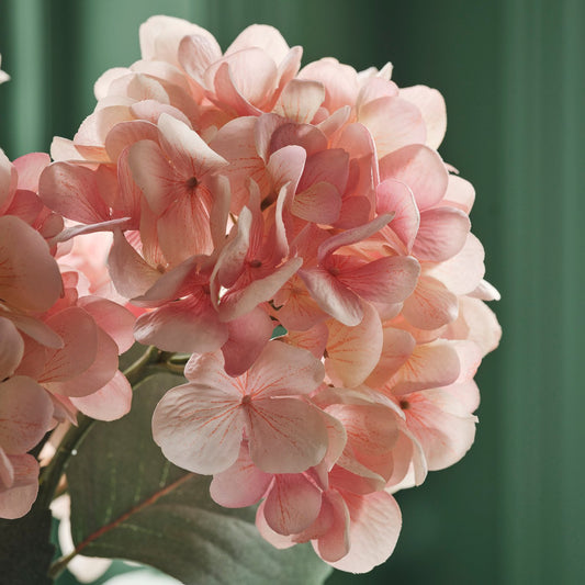 SMYCKA artificial flower, in/outdoor hydrangea/light pink, 60 cm