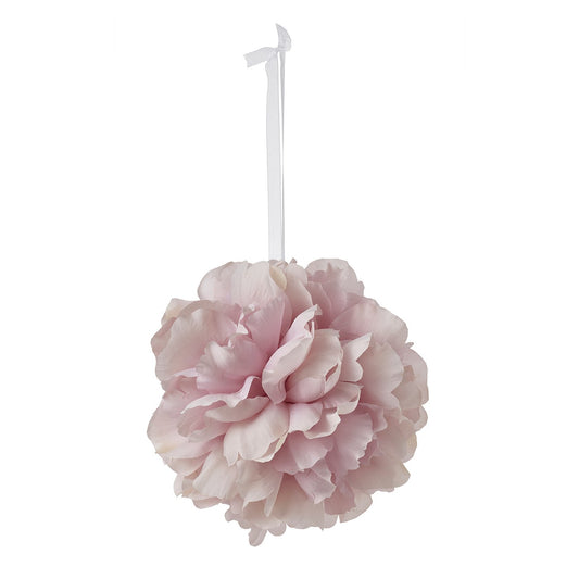 SMYCKA artificial flower, in/outdoor hanging ball/hydrangea pale pink, 15 cm