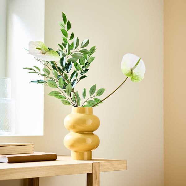 SMYCKA artificial flower, indoor/outdoor plant of araceas/white, 66 cm