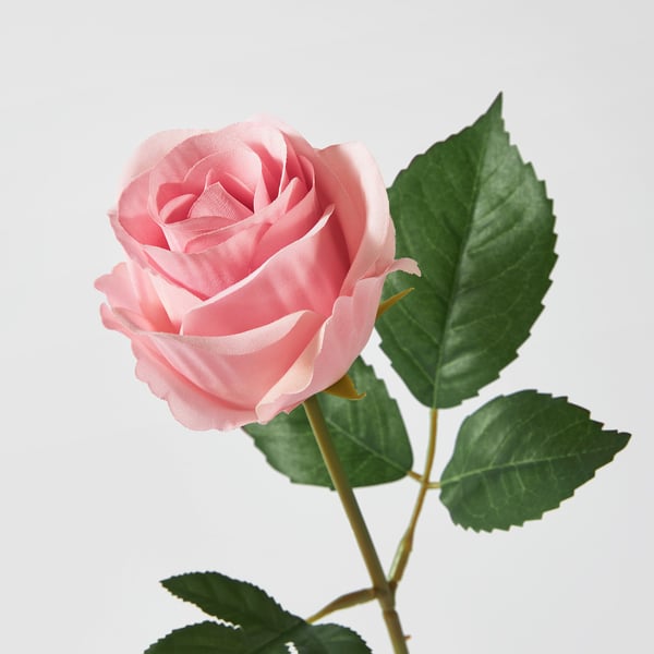 SMYCKA artificial flower, in/outdoor/Rose pink, 40 cm