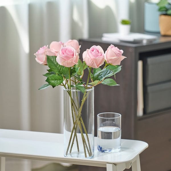 Ikea SMYCKA - Artificial flower, in/outdoor/Rose pink, 40 cm