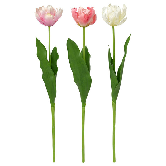 SMYCKA artificial flower, in/outdoor tulip/assorted colours