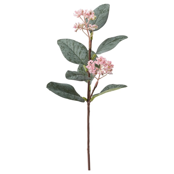 SMYCKA artificial flower, eucalyptus/pink, 30 cm