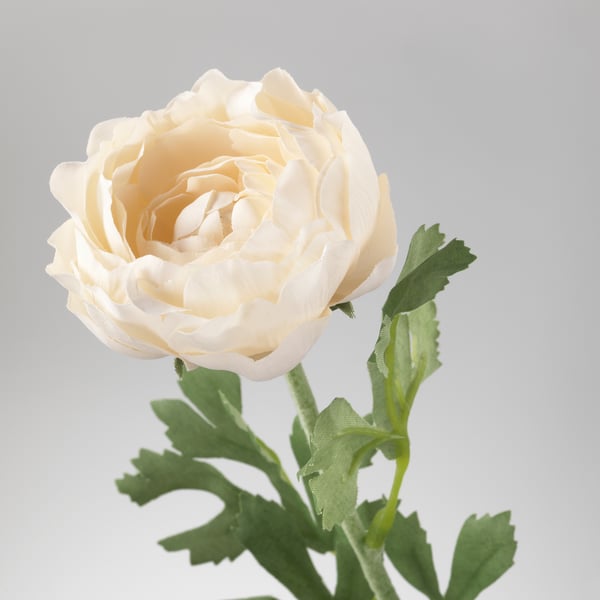SMYCKA - SMYCKA Artificial flower, Ranunculus/white, 52 cm