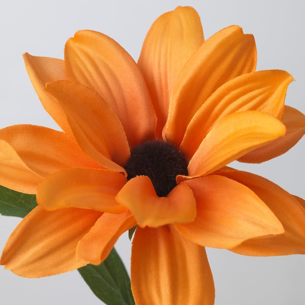 SMYCKA - SMYCKA Artificial flower, black-eyed susan/stem orange, 55 cm