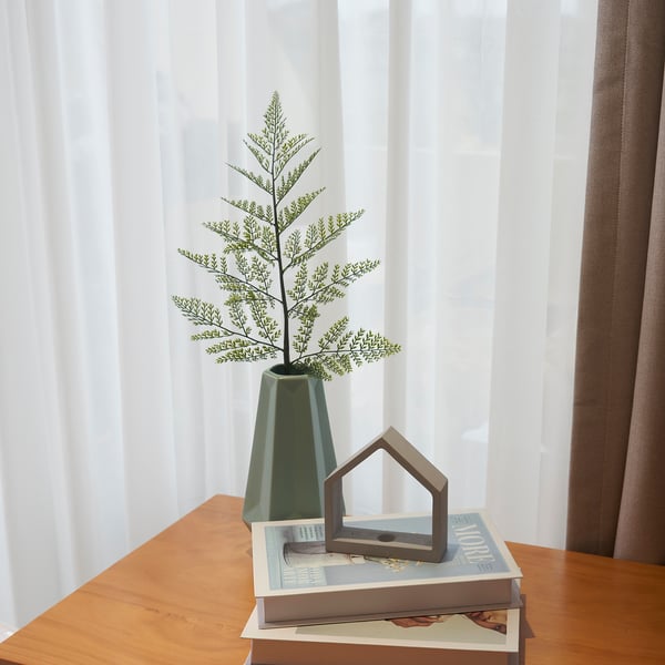SMYCKA - Artificial leaf, in/outdoor/fern green, 53 cm