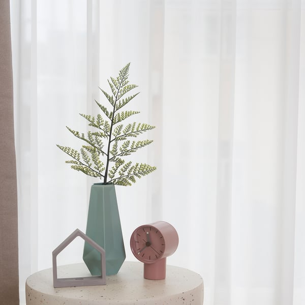 SMYCKA - Artificial leaf, in/outdoor/fern green, 53 cm