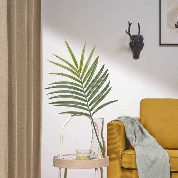 SMYCKA - SMYCKA Artificial leaf, in/outdoor/palm green, 100 cm