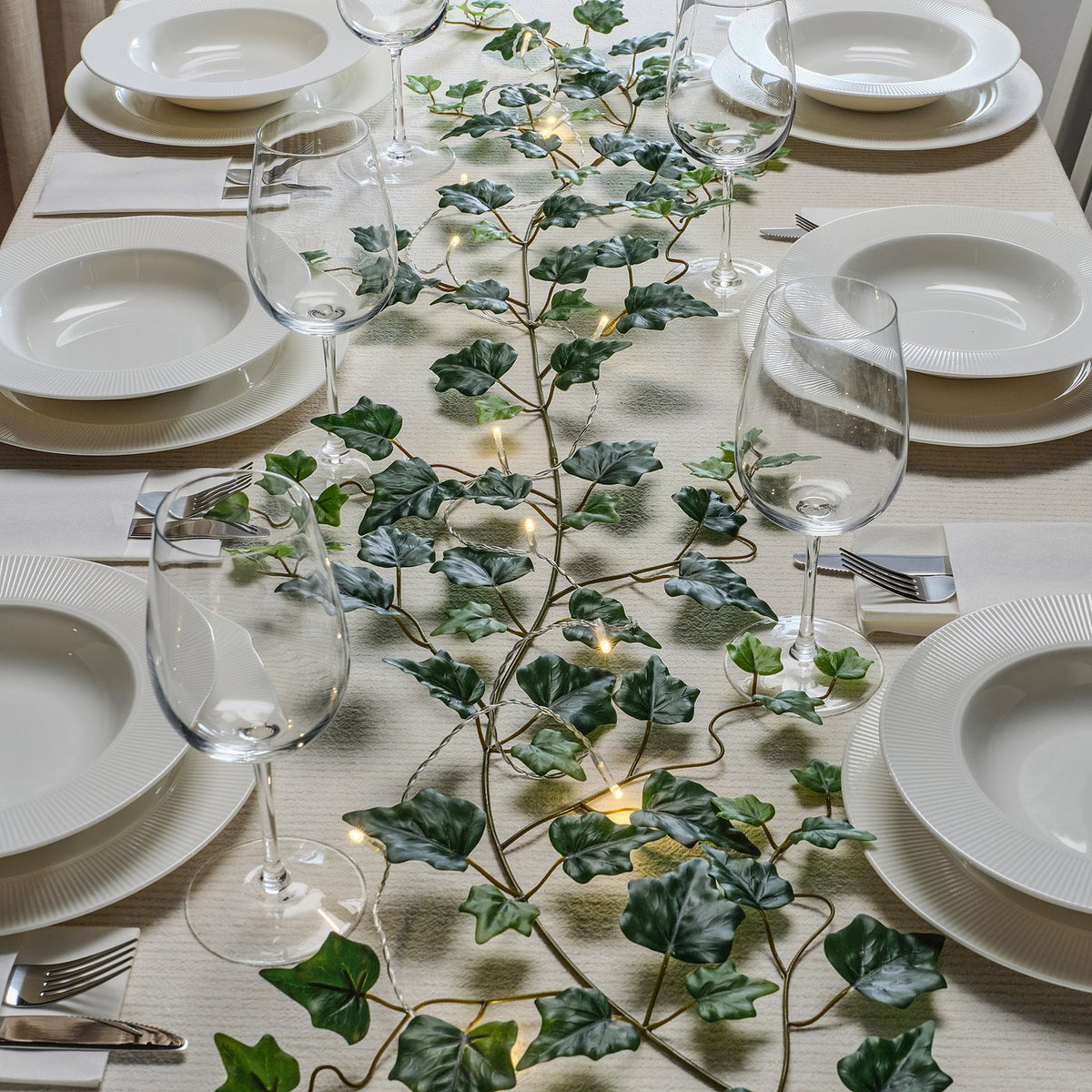SMYCKA artificial garland, in/outdoor/Ivy, 1.4 m
