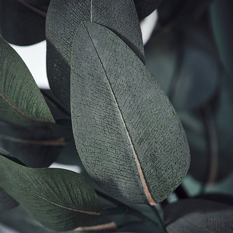 SMYCKA artificial wreath, in/outdoor eucalyptus/grey-green, 45 cm