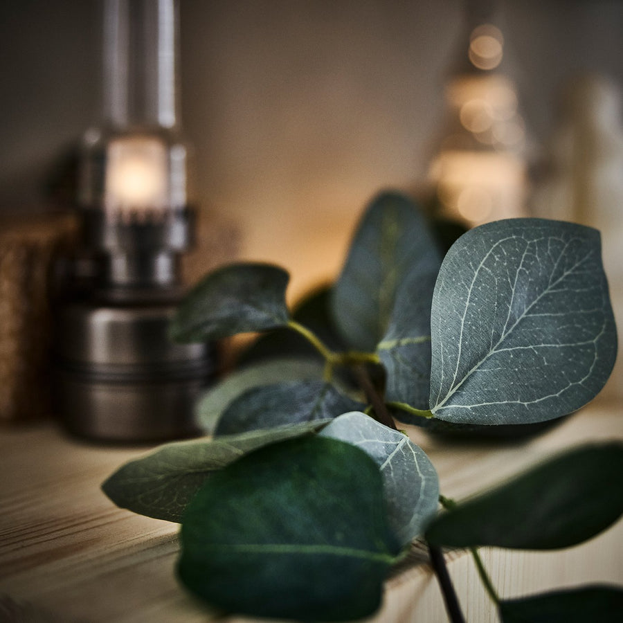 SMYCKA artificial garland, in/outdoor/eucalyptus, 3 m