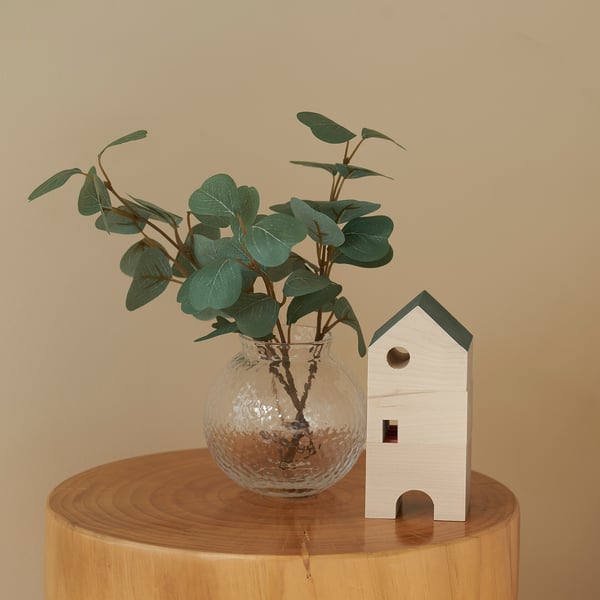 SMYCKA - SMYCKA Artificial spray, in/outdoor/eucalyptus, 29 cm
