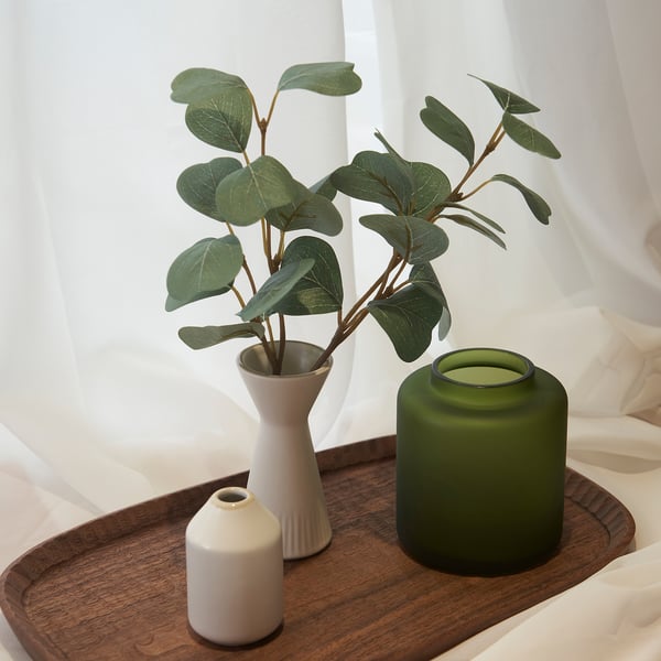 SMYCKA - SMYCKA Artificial spray, in/outdoor/eucalyptus, 29 cm