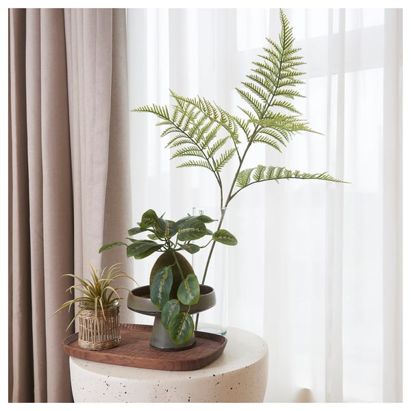 SMYCKA artificial spray, in/outdoor/fern, 63 cm