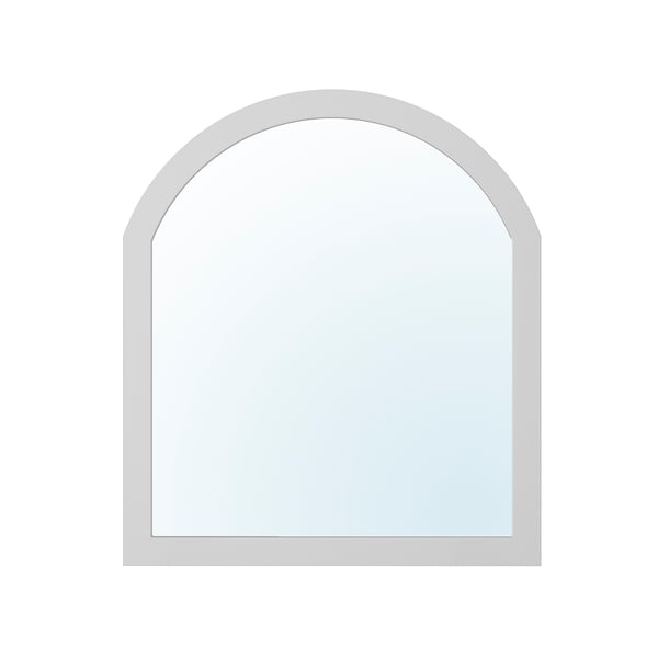 SMYGA mirror for desk/wall, light grey, 38x44 cm