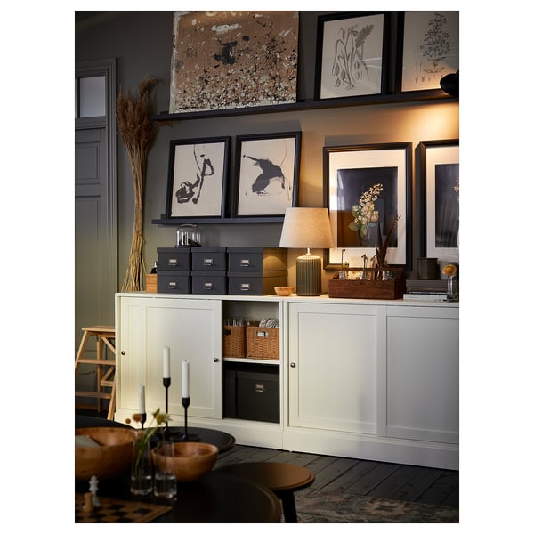 SNÖBYAR table lamp, grey-turquoise ceramic/grey, 52 cm