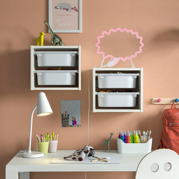 SNÖDJUP - Decorative LED lighting, white / multicoloured cartoon
