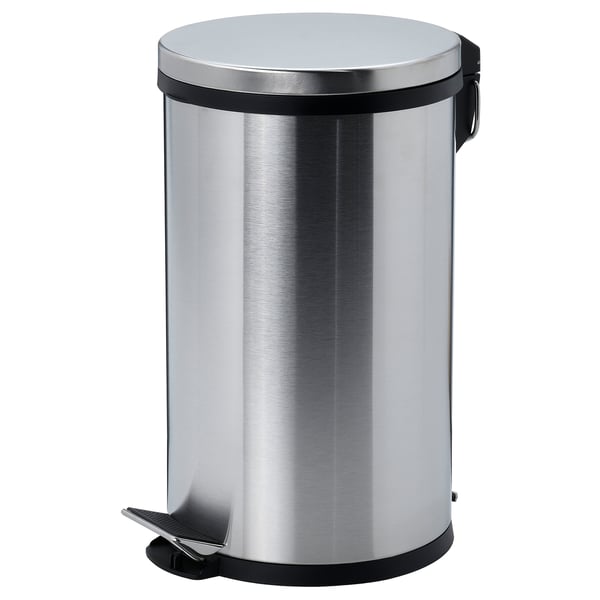 SNÖRPA pedal bin, stainless steel, 5 l