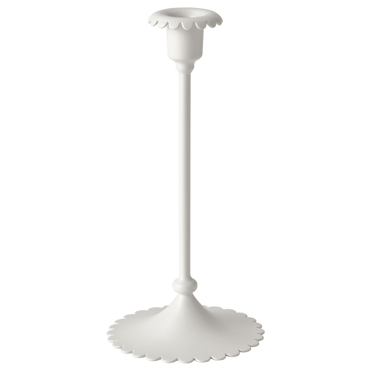 SNÖSISKA candlestick, off-white, 25 cm