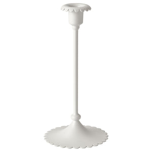 SNÖSISKA candlestick, off-white, 25 cm