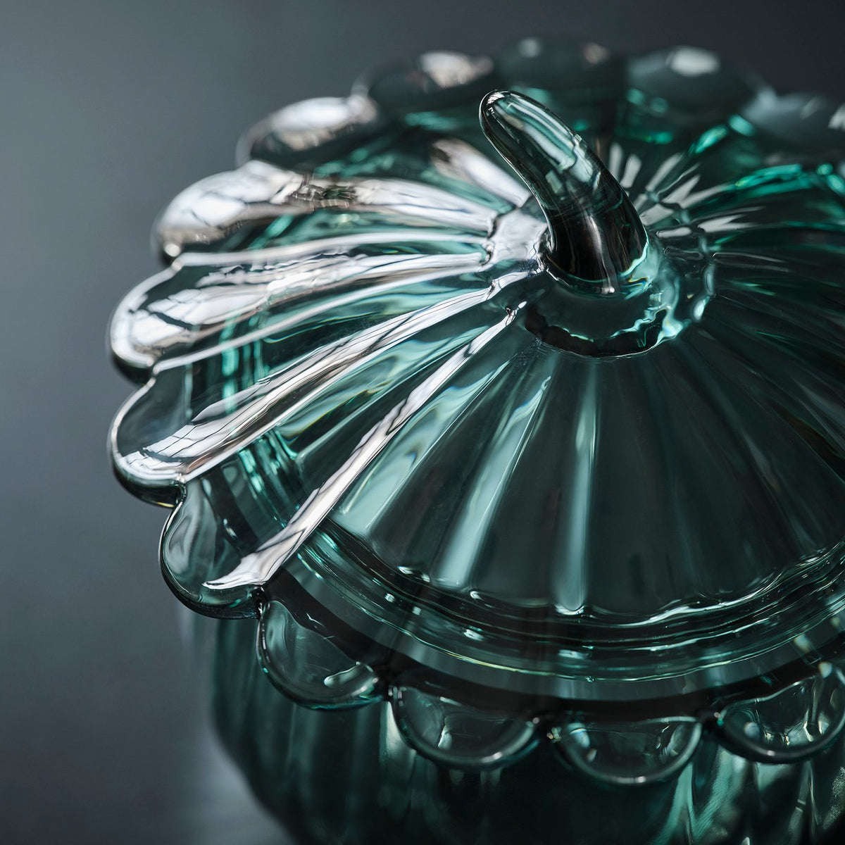 SNÖSISKA bowl with lid, dark grey-green, 15 cm