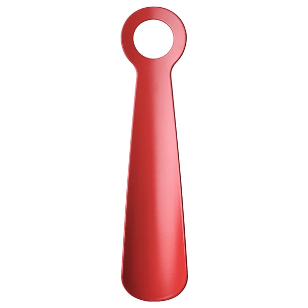 SNÖSKYFFEL shoehorn, bright red, 18 cm