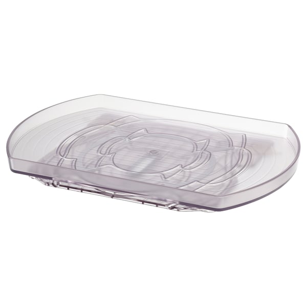 SNURRAD storage turntable, transparent, 42x4x28 cm