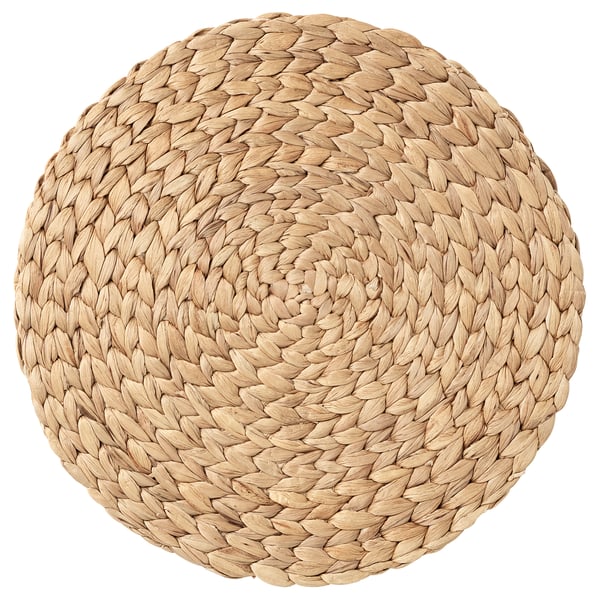 SOARÉ place mat, water hyacinth, 37 cm