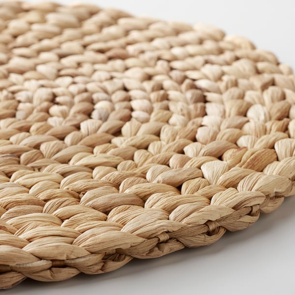SOARÉ place mat, water hyacinth, 37 cm