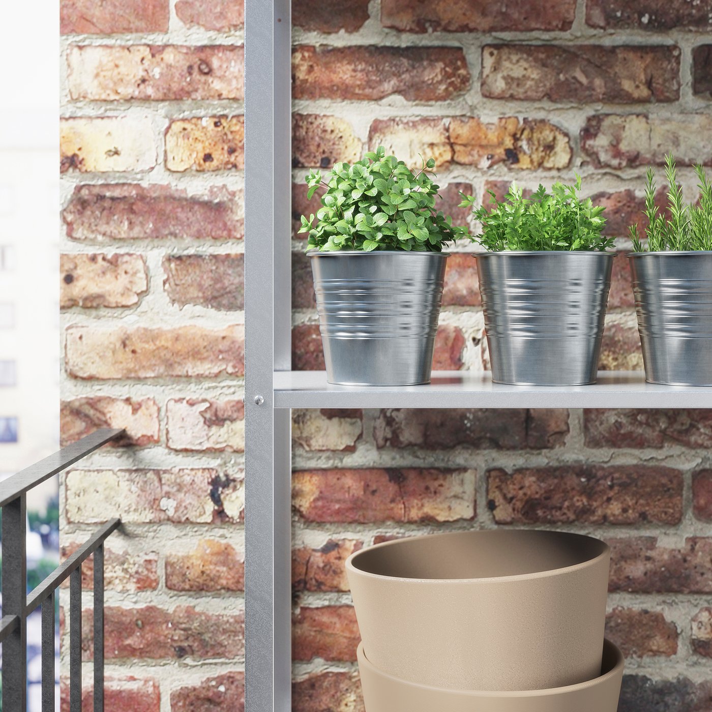 SOCKER plant pot, galvanized