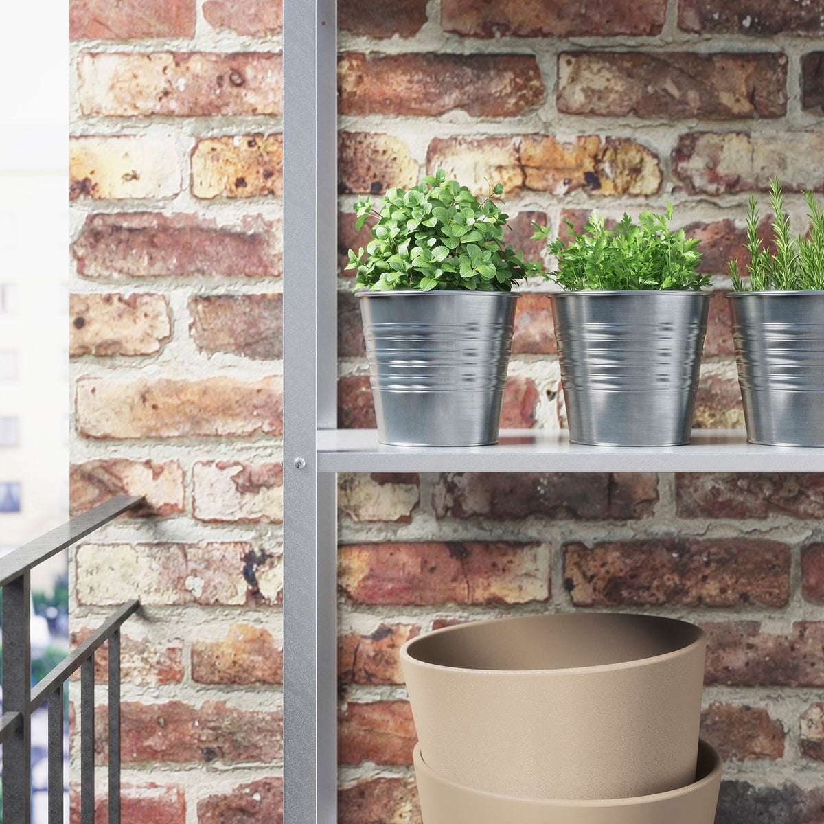 SOCKER plant pot, galvanized