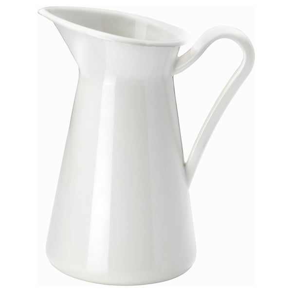 SOCKERÄRT vase/jug, white, 22 cm