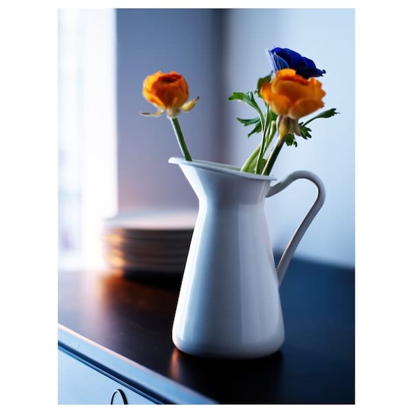 Ikea SOCKERÄRT - Vase/jug, white, 16 cm