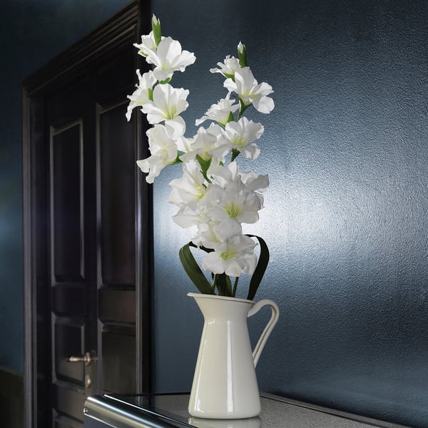 SOCKERÄRT vase/jug, white, 22 cm