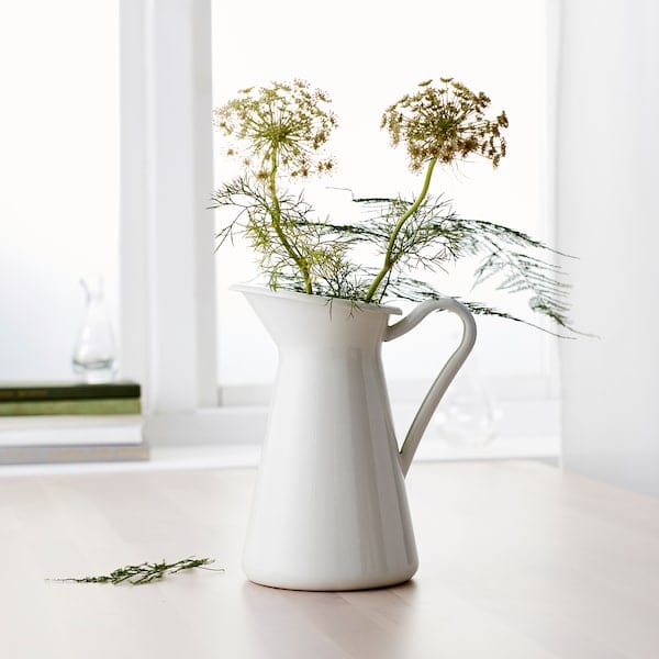 Ikea SOCKERÄRT - Vase/jug, white, 22 cm