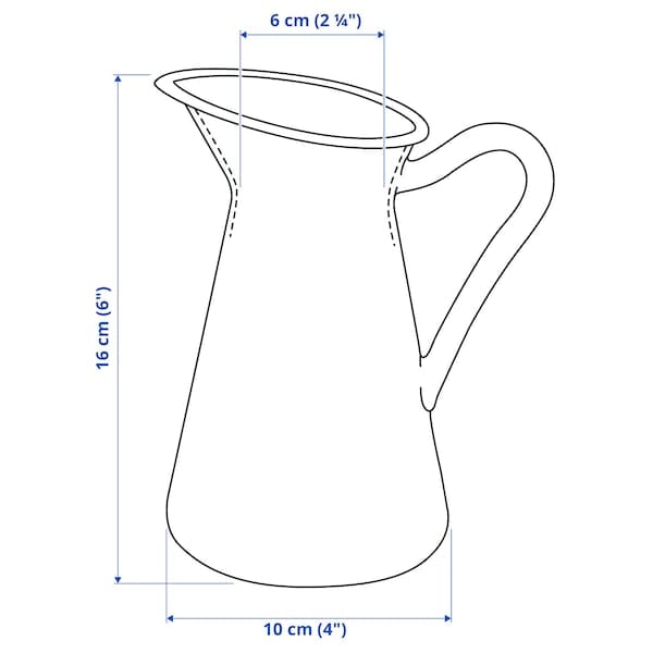 Ikea SOCKERÄRT - Vase/jug, white, 16 cm