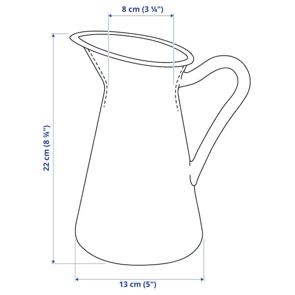 Ikea SOCKERÄRT - Vase/jug, white, 22 cm