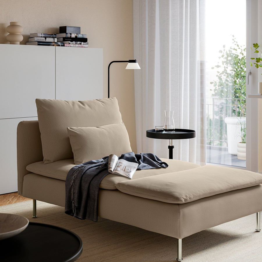 SÖDERHAMN chaise longue, Kelinge beige, 93x83x151 cm