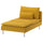 SÖDERHAMN chaise longue, Kelinge dark yellow, 93x83x151 cm