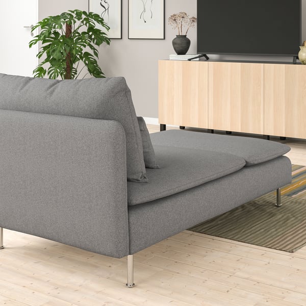 SÖDERHAMN chaise longue, Tonerud grey, 93x83x151 cm