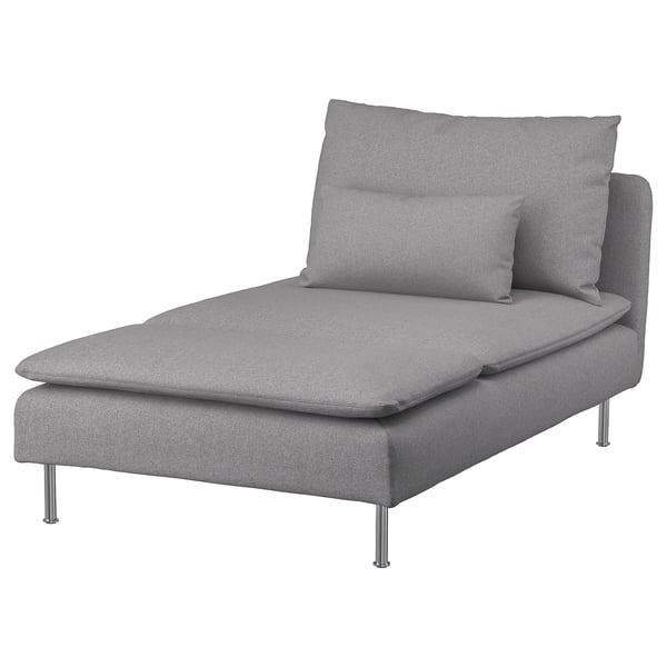SÖDERHAMN chaise longue, Tonerud grey, 93x83x151 cm