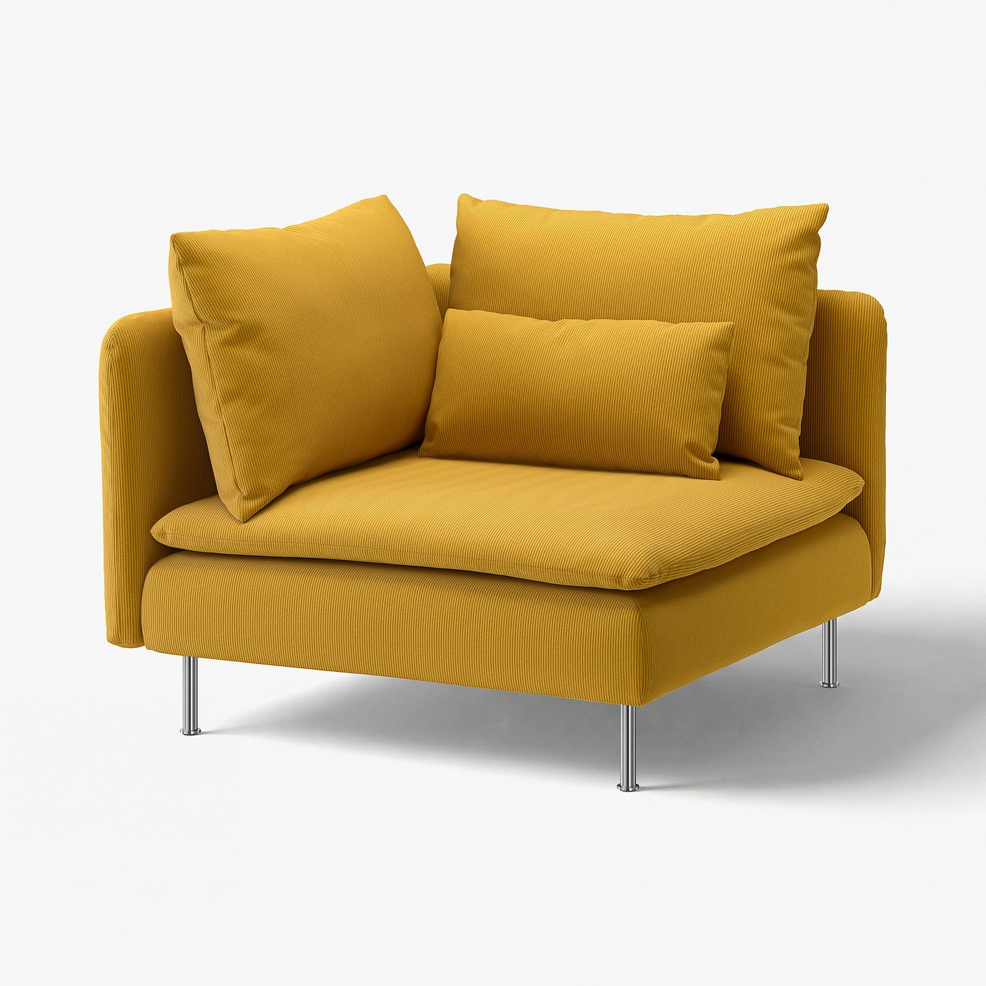 SÖDERHAMN corner section, Kelinge dark yellow, 99 cm