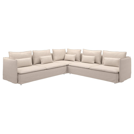 SÖDERHAMN 6-seater corner sofa, Gransel natural