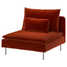 SÖDERHAMN cover for 1-seat section, Alhamn deep orange-red