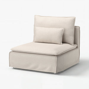 SÖDERHAMN cover for 1-seat section, Gransel natural