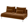 SÖDERHAMN cover for 3-seat section, Alhamn dark yellow-brown