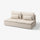 SÖDERHAMN cover for 3-seat section, Gransel natural