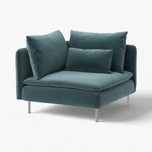 SÖDERHAMN cover for corner section, Alhamn dark grey-blue