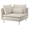 SÖDERHAMN cover for corner section, Gunnared beige