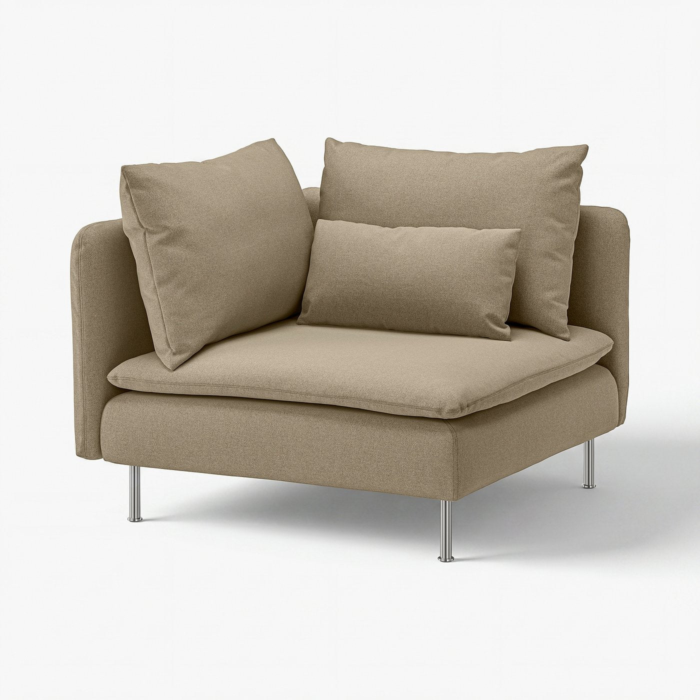SÖDERHAMN cover for corner section, Johanneshov brown-beige